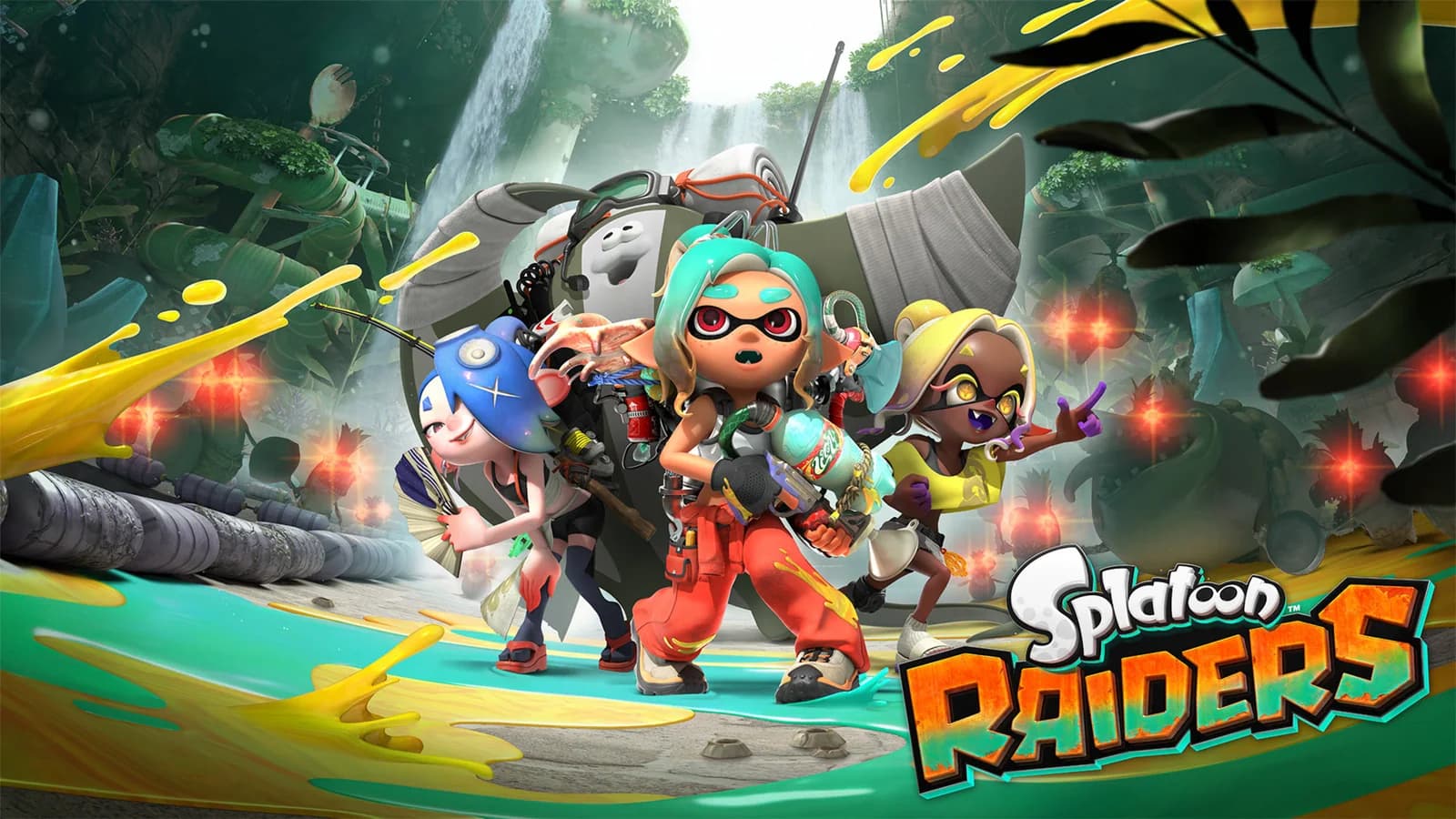 The heroes of Splatoon Raiders explore the Spirhalite Islands