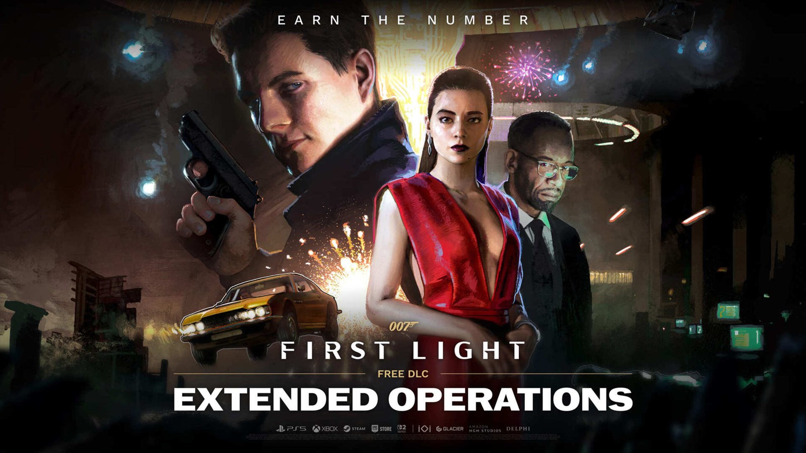 Official 007 First Light Extended Operations artwork featuring James Bond