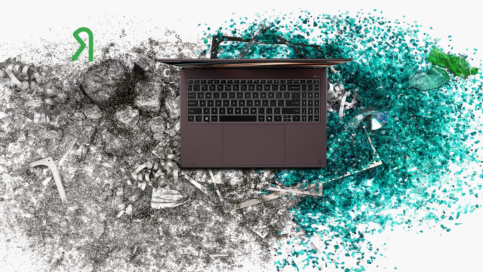 Acer Vero 16 sobre materiales reciclados utilizados en su construcción