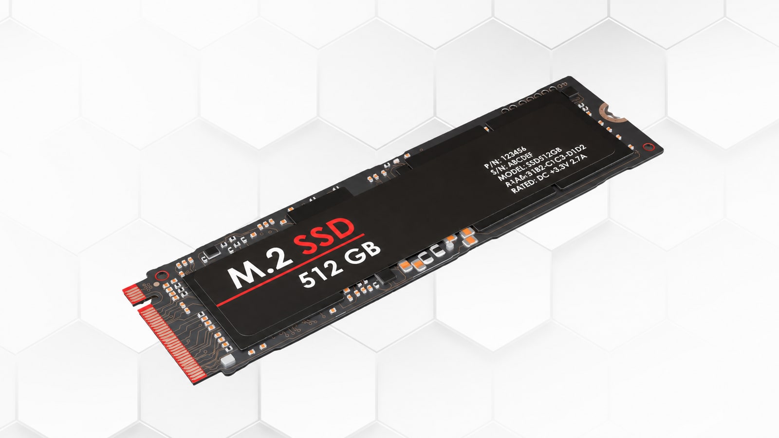 M.2 NVMe SSD against a white background with no retailer branding
