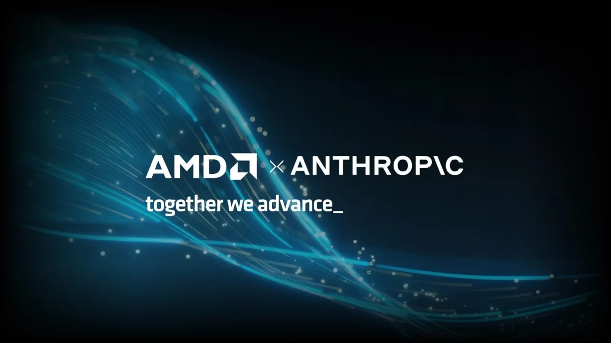 AMD and Anthropic logos on the official partnership artwork