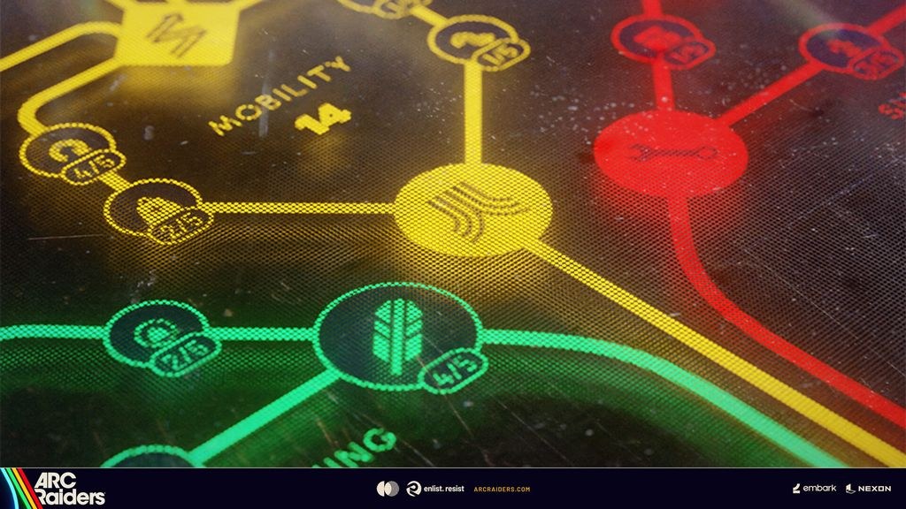 ARC Raiders skill tree with three branches