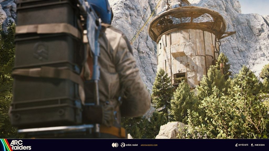 Buildings and vegetation in ARC Raiders
