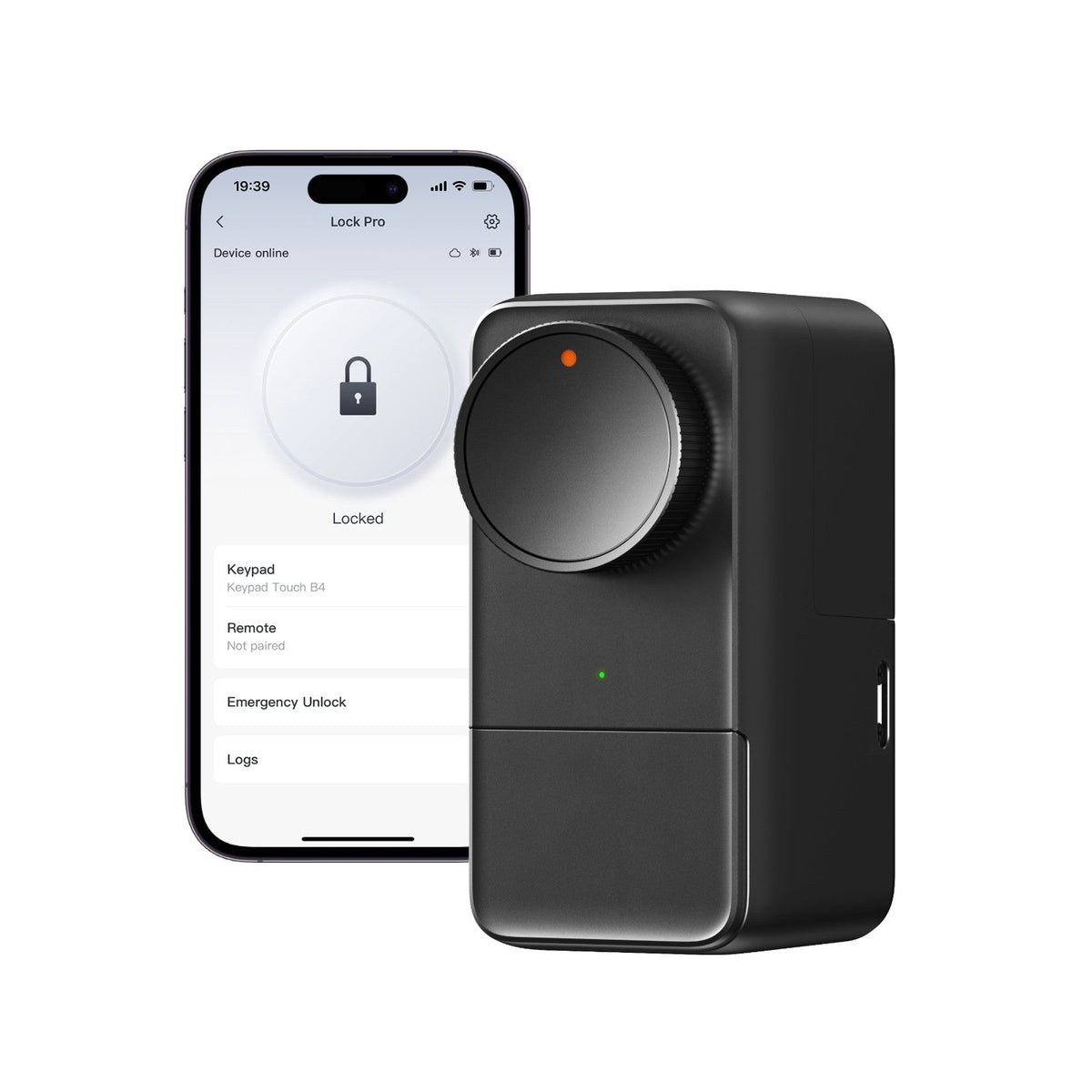 Cerradura inteligente SwitchBot Lock Pro junto a su aplicación móvil