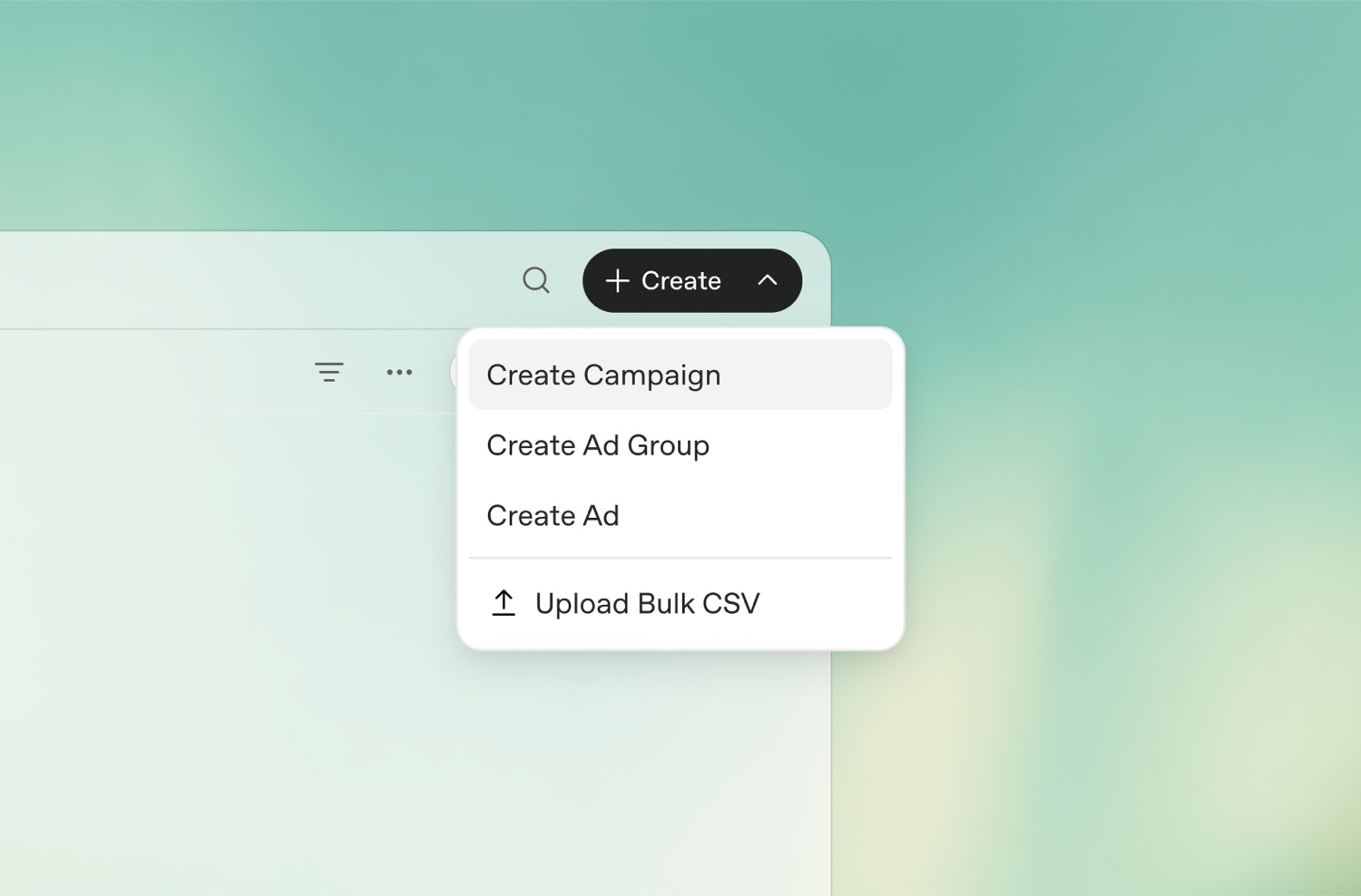 Pantalla oficial para crear campañas en ChatGPT Ads Manager