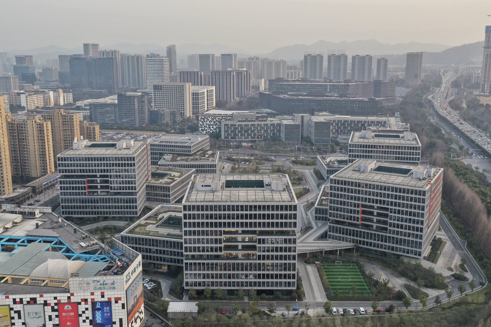 Alibaba Center building in Binjiang district, Hangzhou