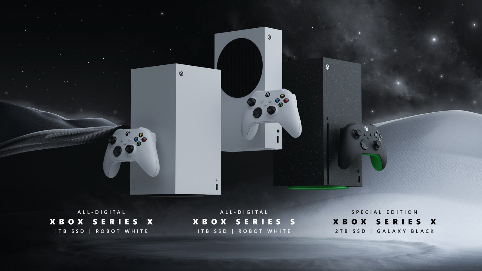 Gama oficial de consolas Xbox Series X y Series S