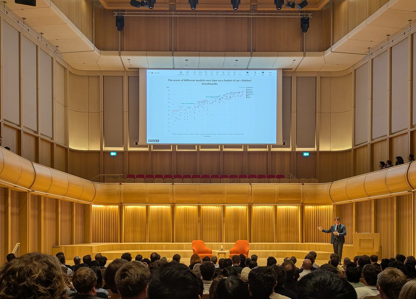 Anthropic co-founder Jack Clark during an AI talk at Oxford's Schwarzman Centre