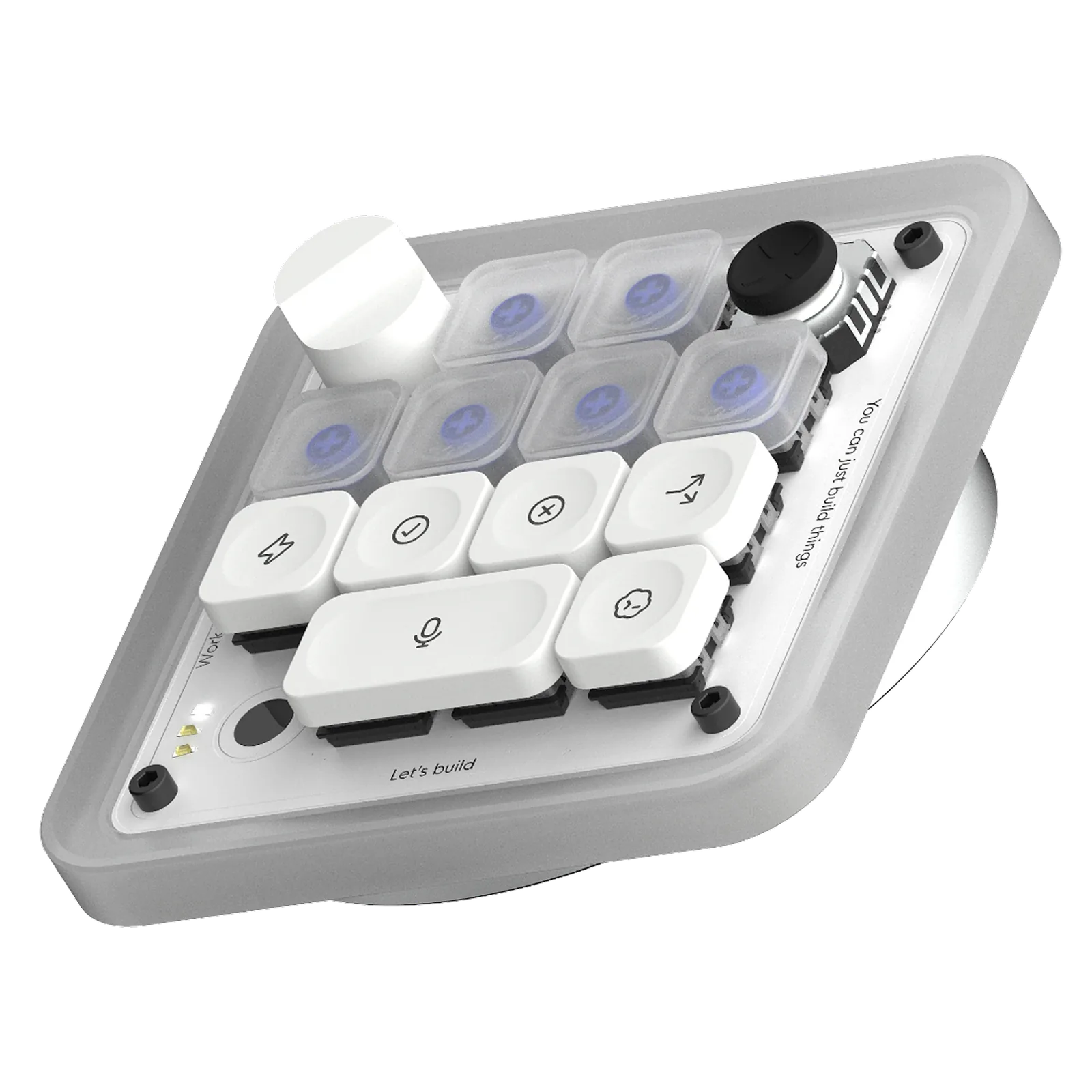 Codex Micro, the mechanical control panel created by OpenAI and Work Louder for managing agents