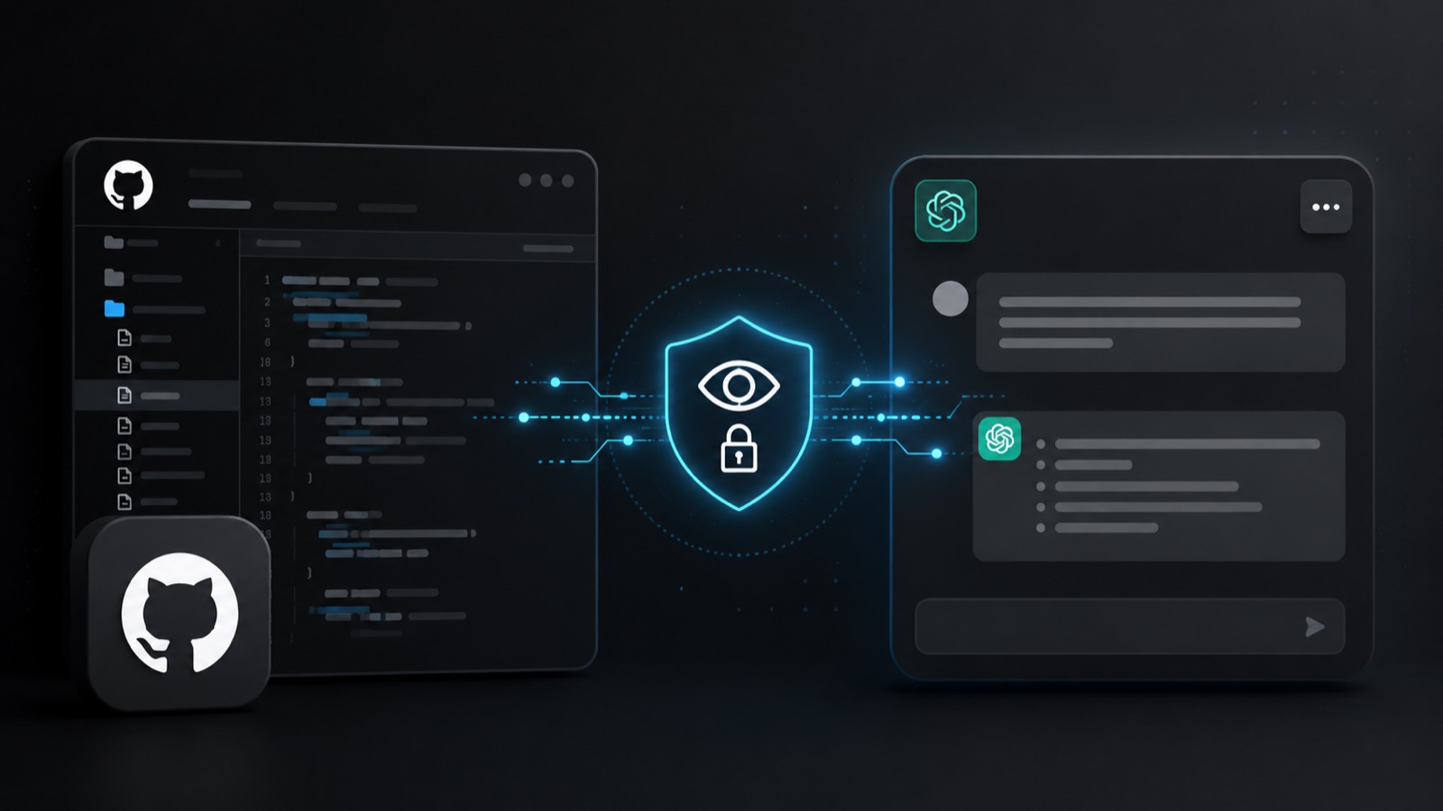 GitHub y ChatGPT conectados mediante un acceso protegido de solo lectura