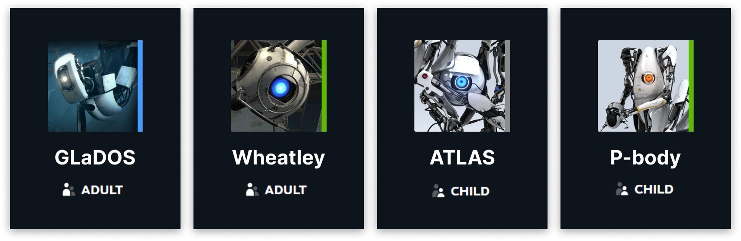 Adult and child members of a Steam Family