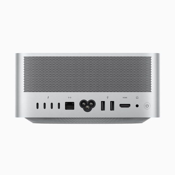 Rear connections and ventilation on a Mac Studio