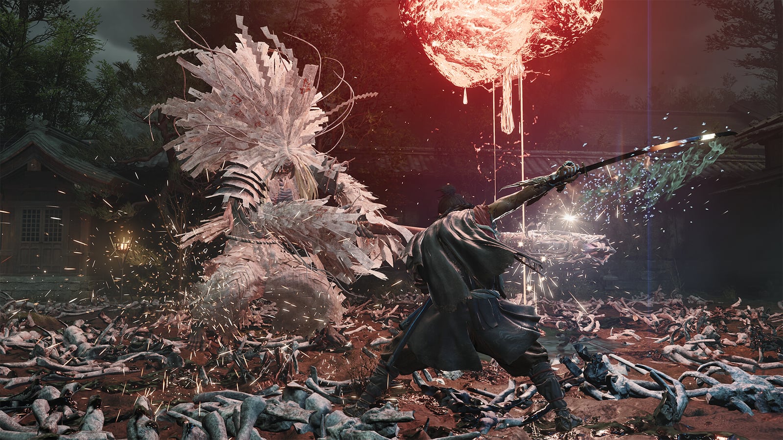 Miyamoto Musashi combate en Onimusha: Way of the Sword