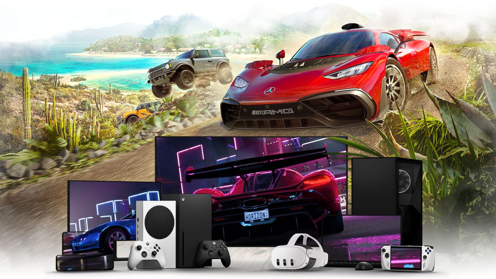 Xbox Cloud Gaming con Forza Horizon 5 en móviles, tabletas, televisores y consolas portátiles