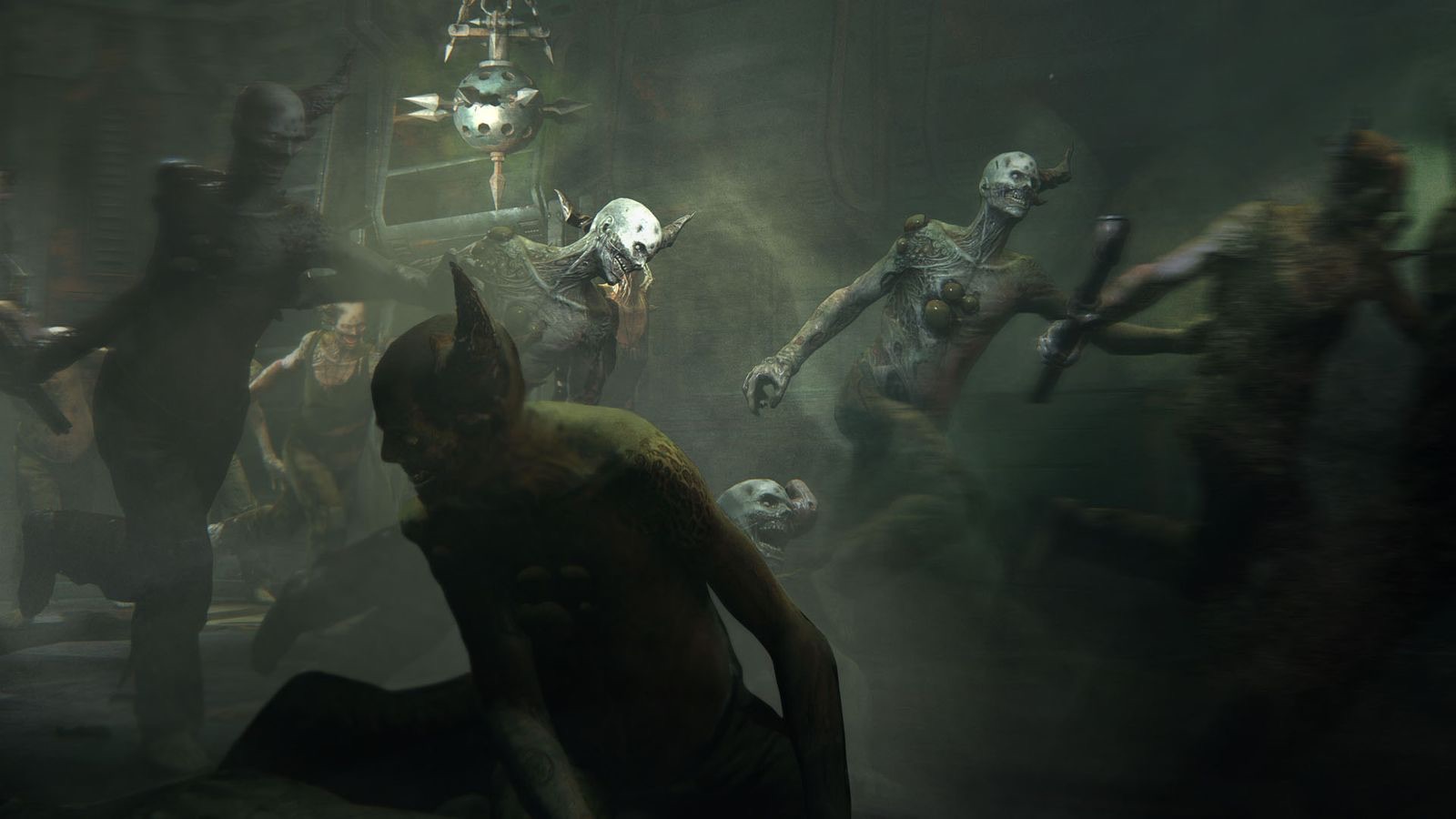 Una horda de Darktide avanza por los túneles