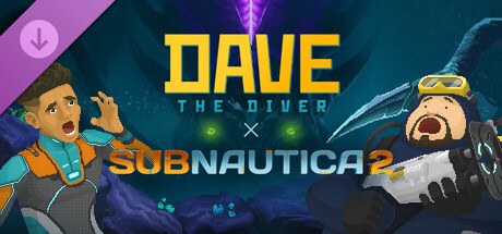 Arte del DLC que une Dave the Diver y Subnautica 2