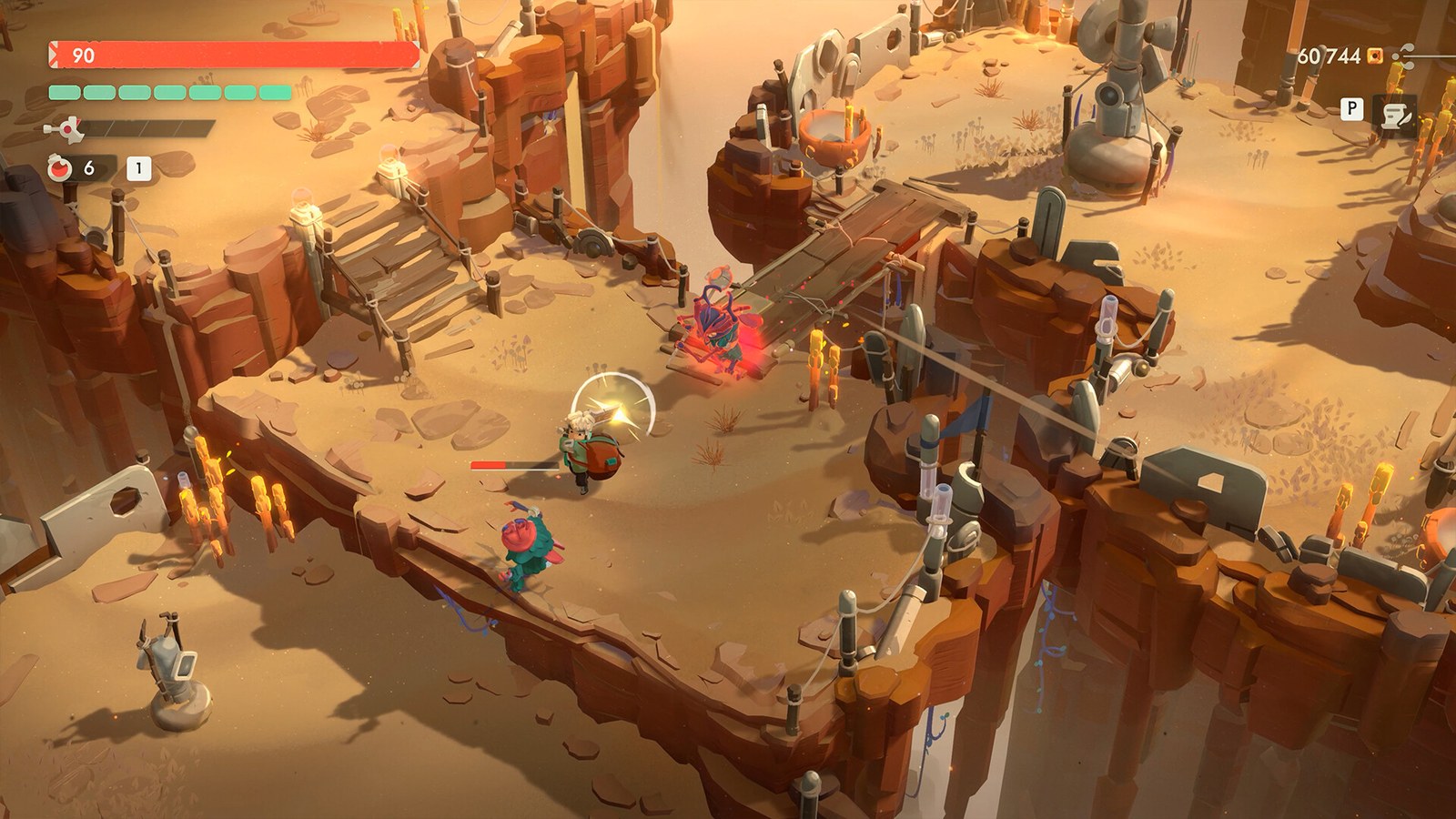 Escenario de Moonlighter 2: The Endless Vault, el juego anterior de Digital Sun, en una captura oficial de Steam
