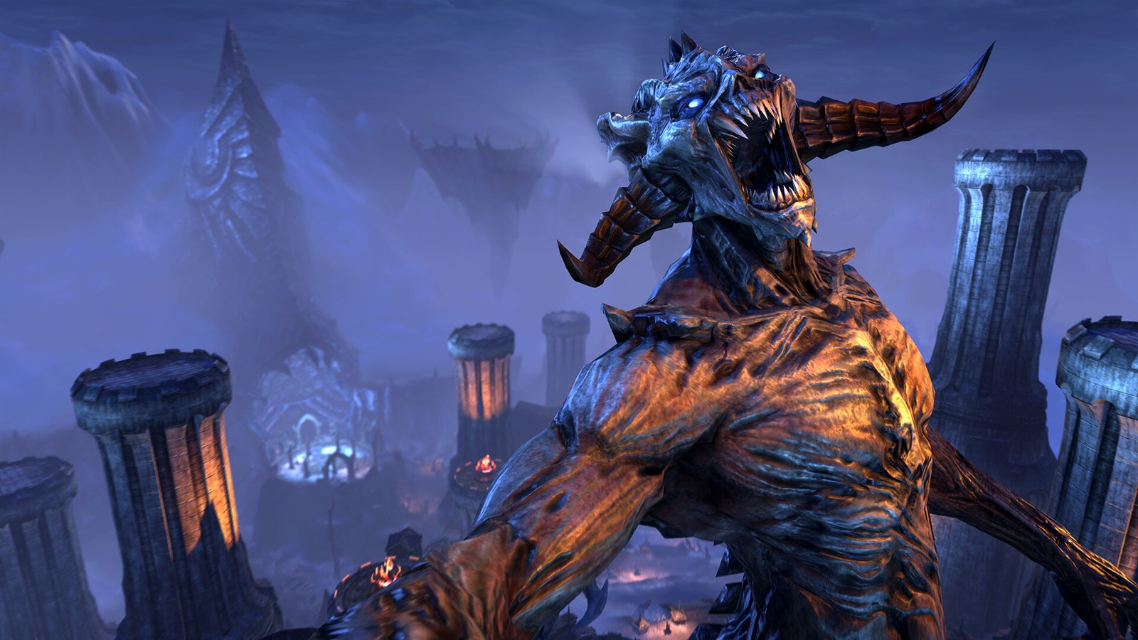 Elder Scrolls Online characters in an official screenshot