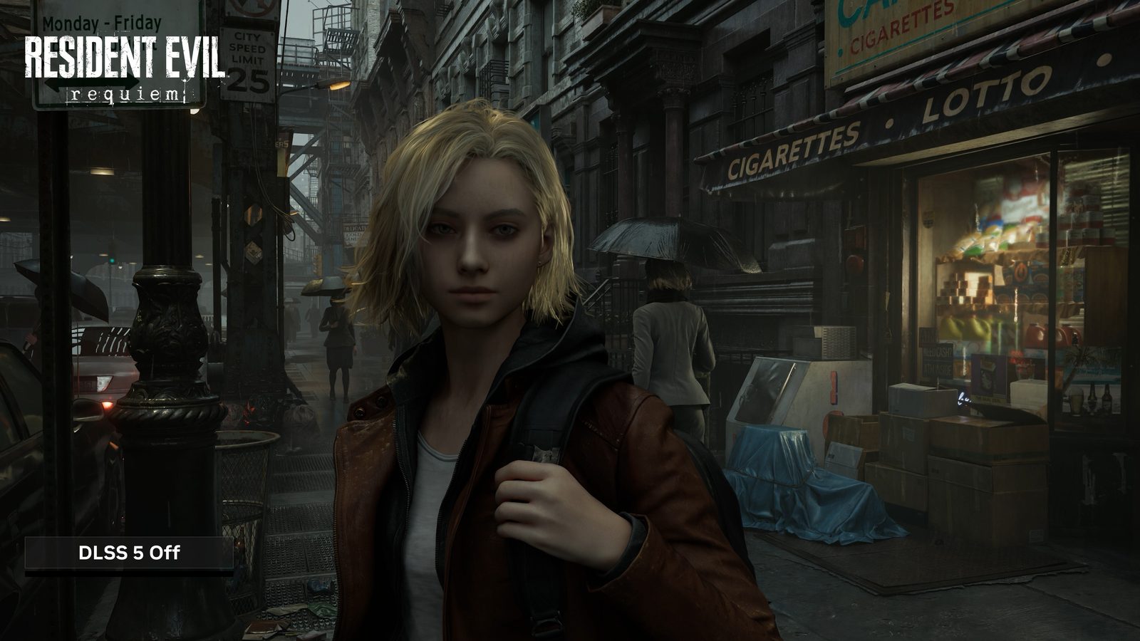 Official Resident Evil Requiem comparison with DLSS 5 disabled
