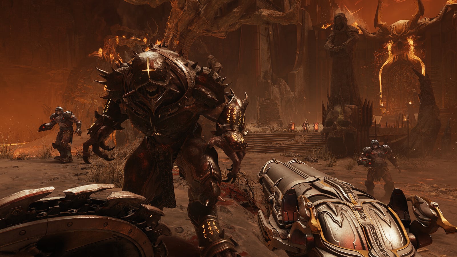 El Slayer combate contra demonios en DOOM: The Dark Ages