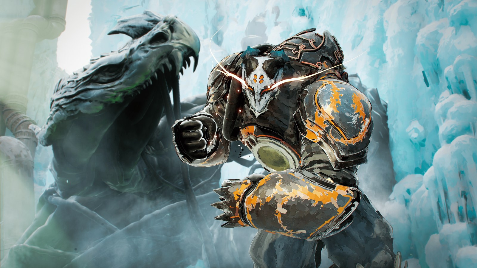 Victus utiliza habilidades durante un combate de Elta: Defy All Gods