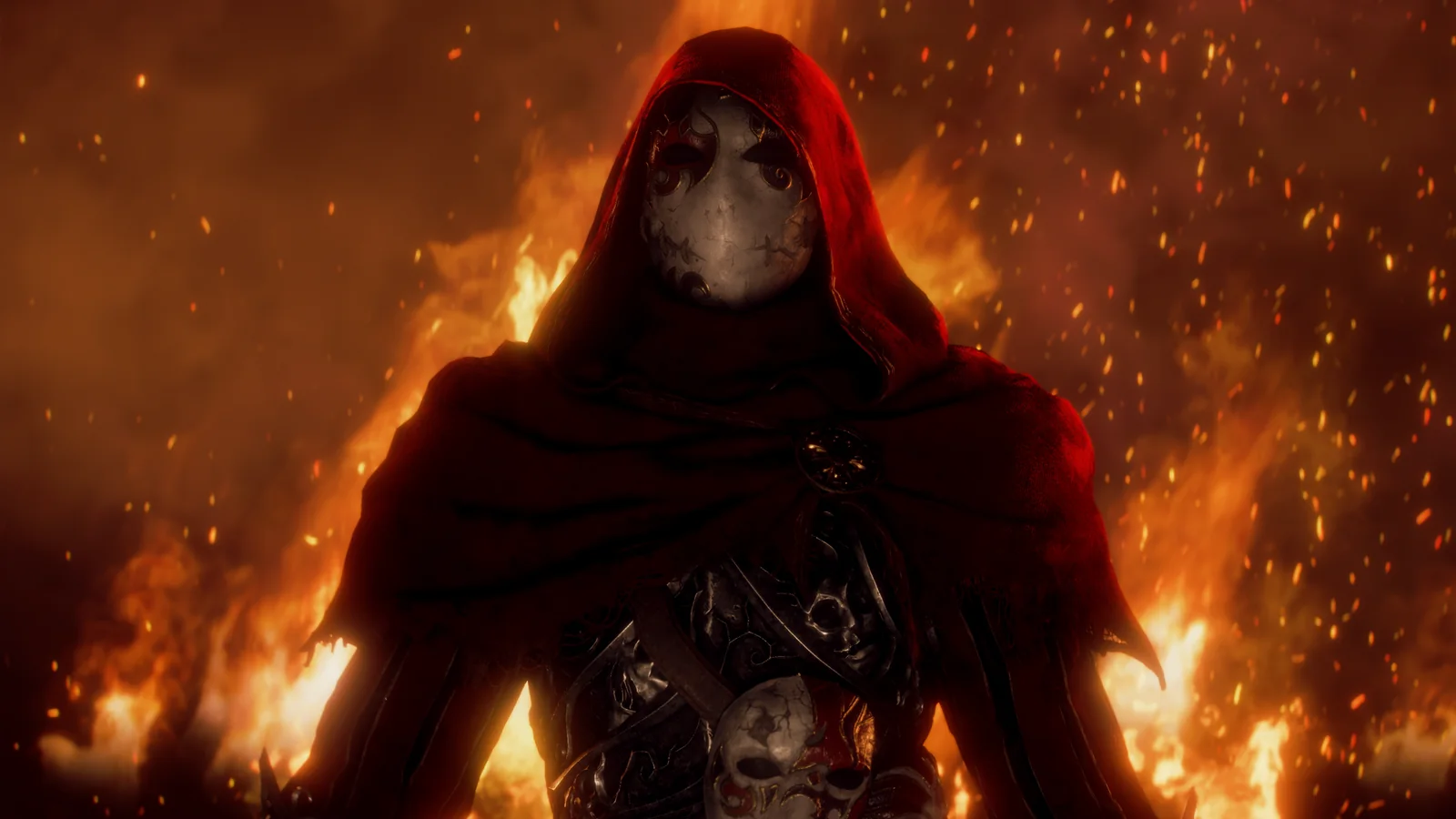 Jack of Blades standing before the flames in an official Fable image