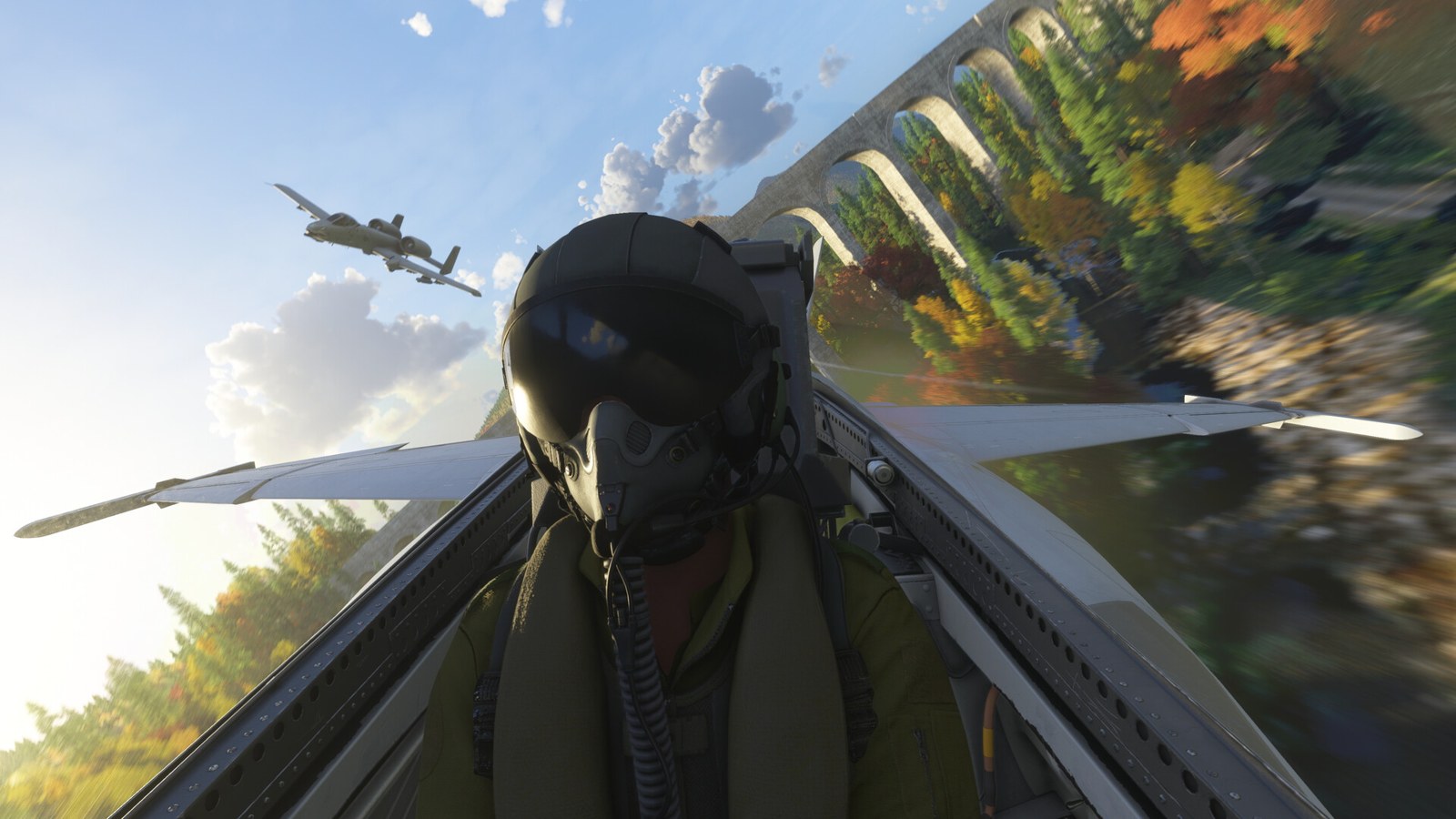 Vista de cabina de un avión en Flight Simulator 2024