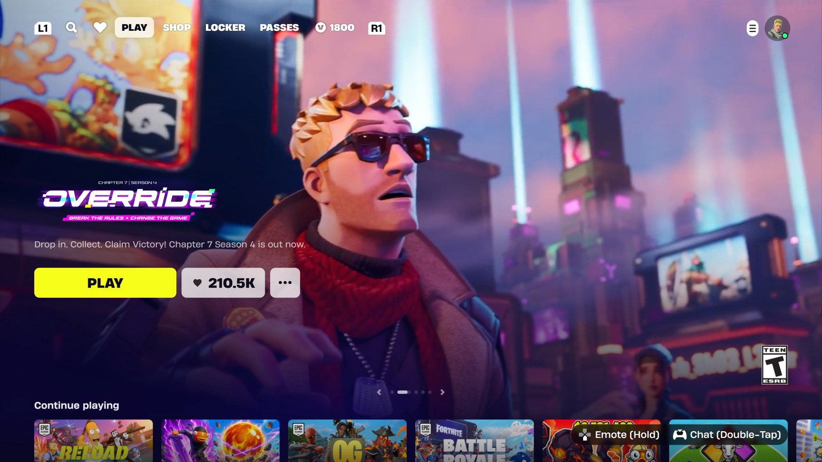 Nuevo diseño de Discover en Fortnite