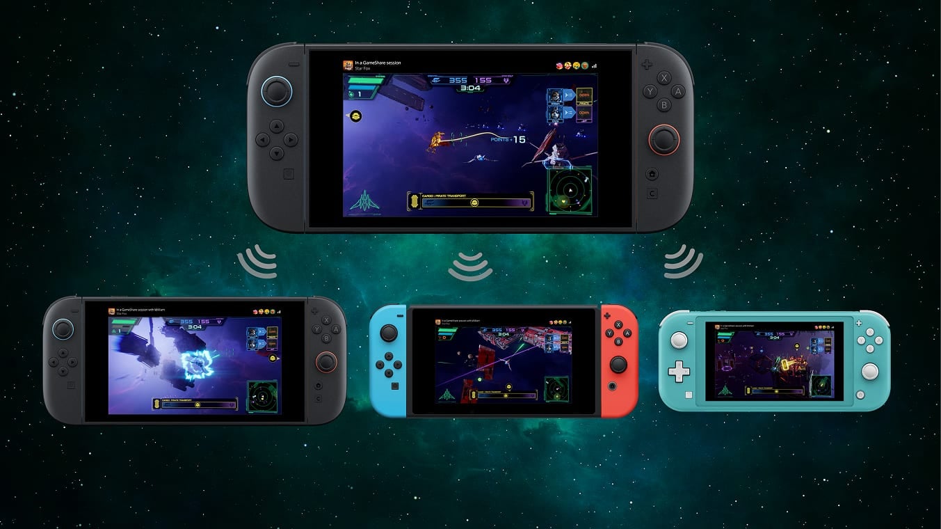 Game sharing through GameShare on Switch 2, official image 1