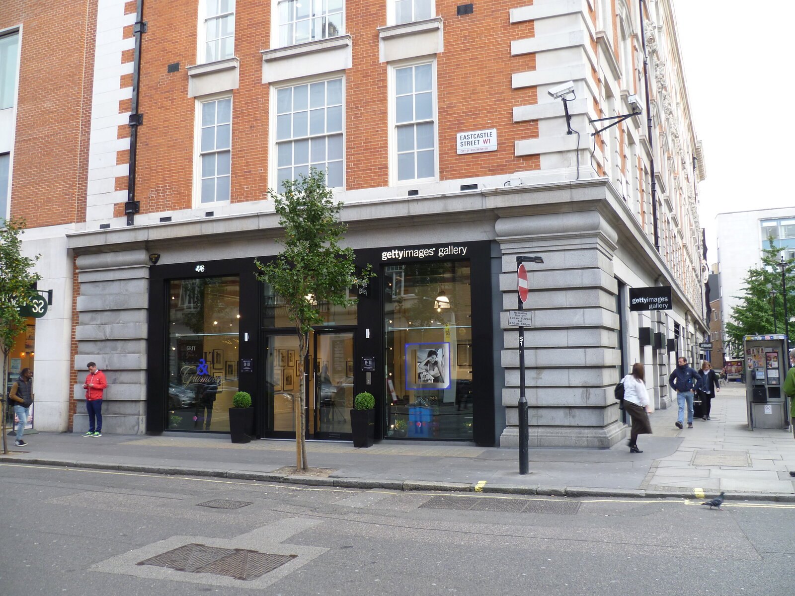 Fachada de la oficina de Getty Images en Eastcastle Street, en el centro de Londres