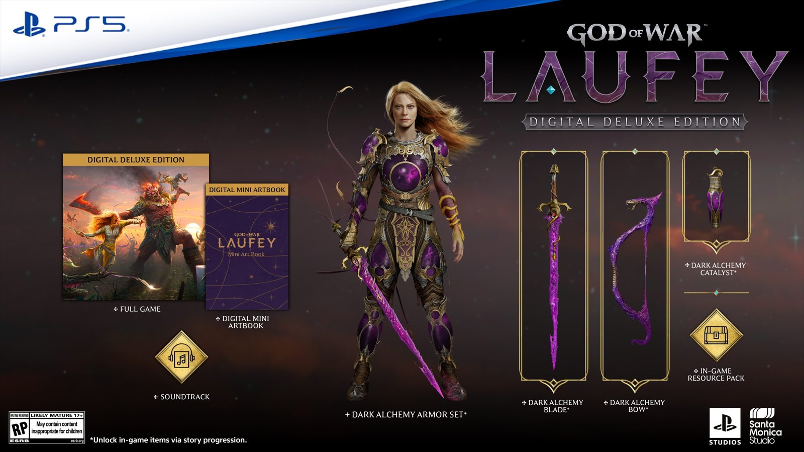 Contenido oficial de la edición Digital Deluxe de God of War Laufey