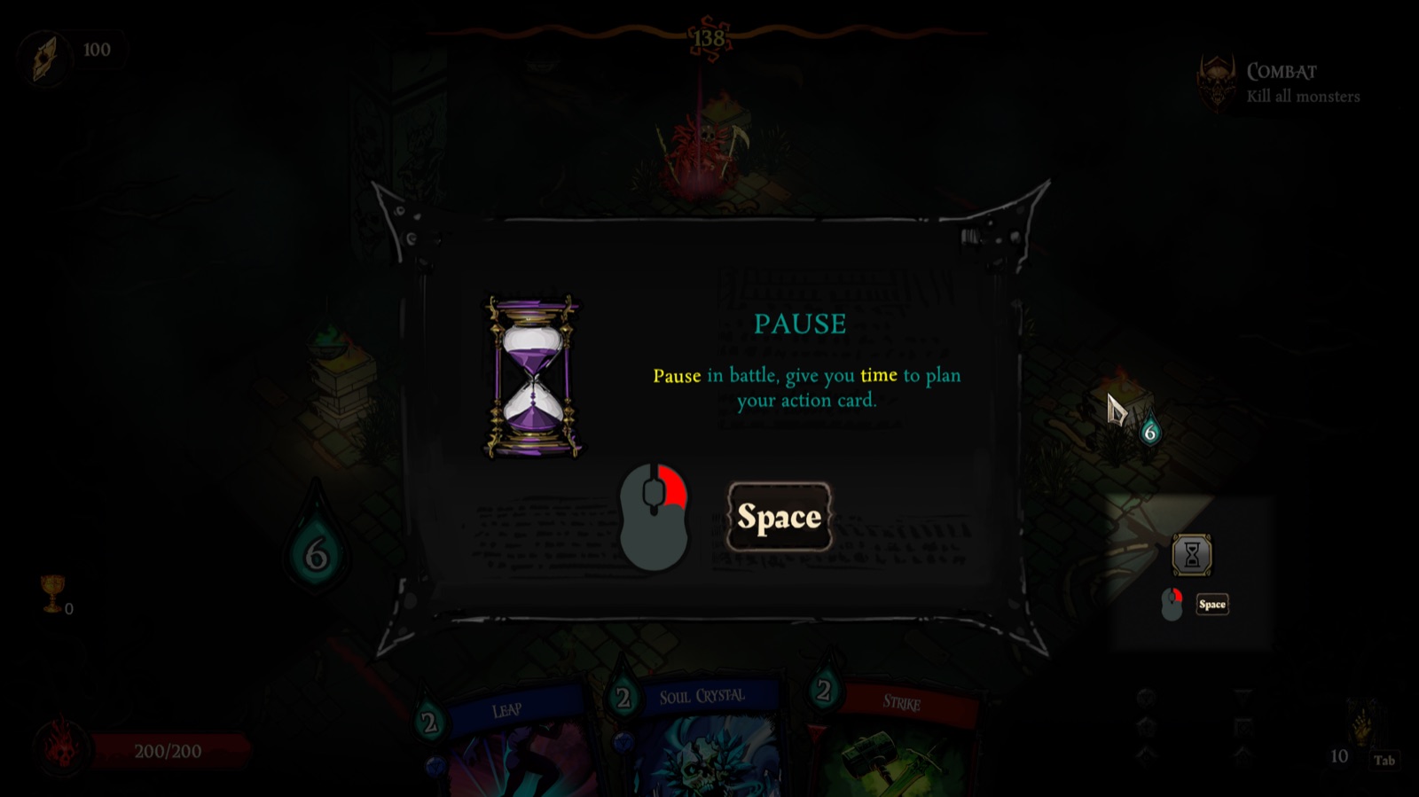 Pause tutorial during a Golden Swirl battle