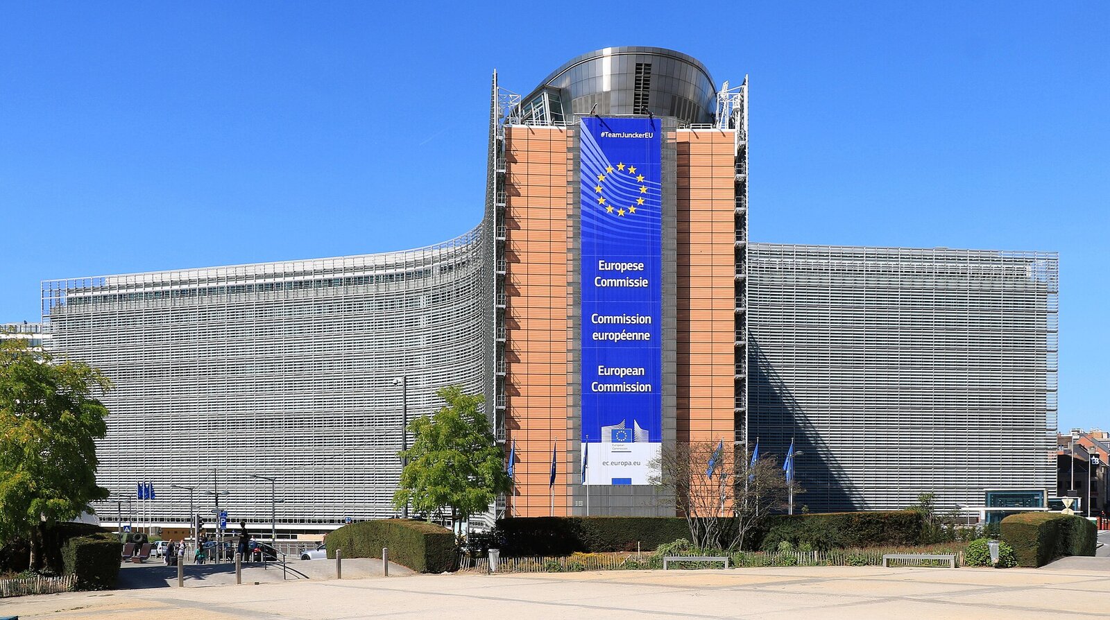 Fachada del edificio Berlaymont, sede de la Comisión Europea en Bruselas