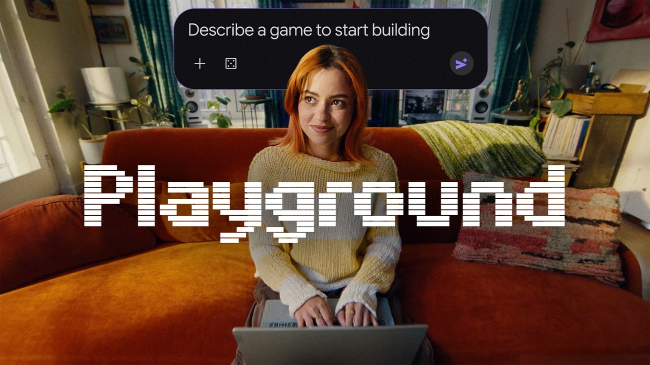 Official Playground artwork showing a user and the game-description field
