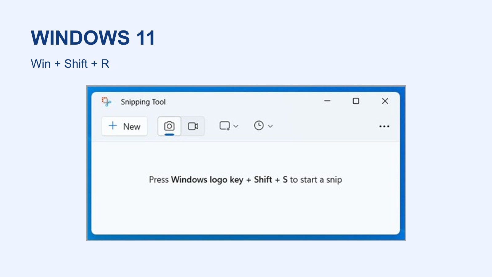 Interfaz de Recortes de Windows 11 en una captura oficial de Microsoft