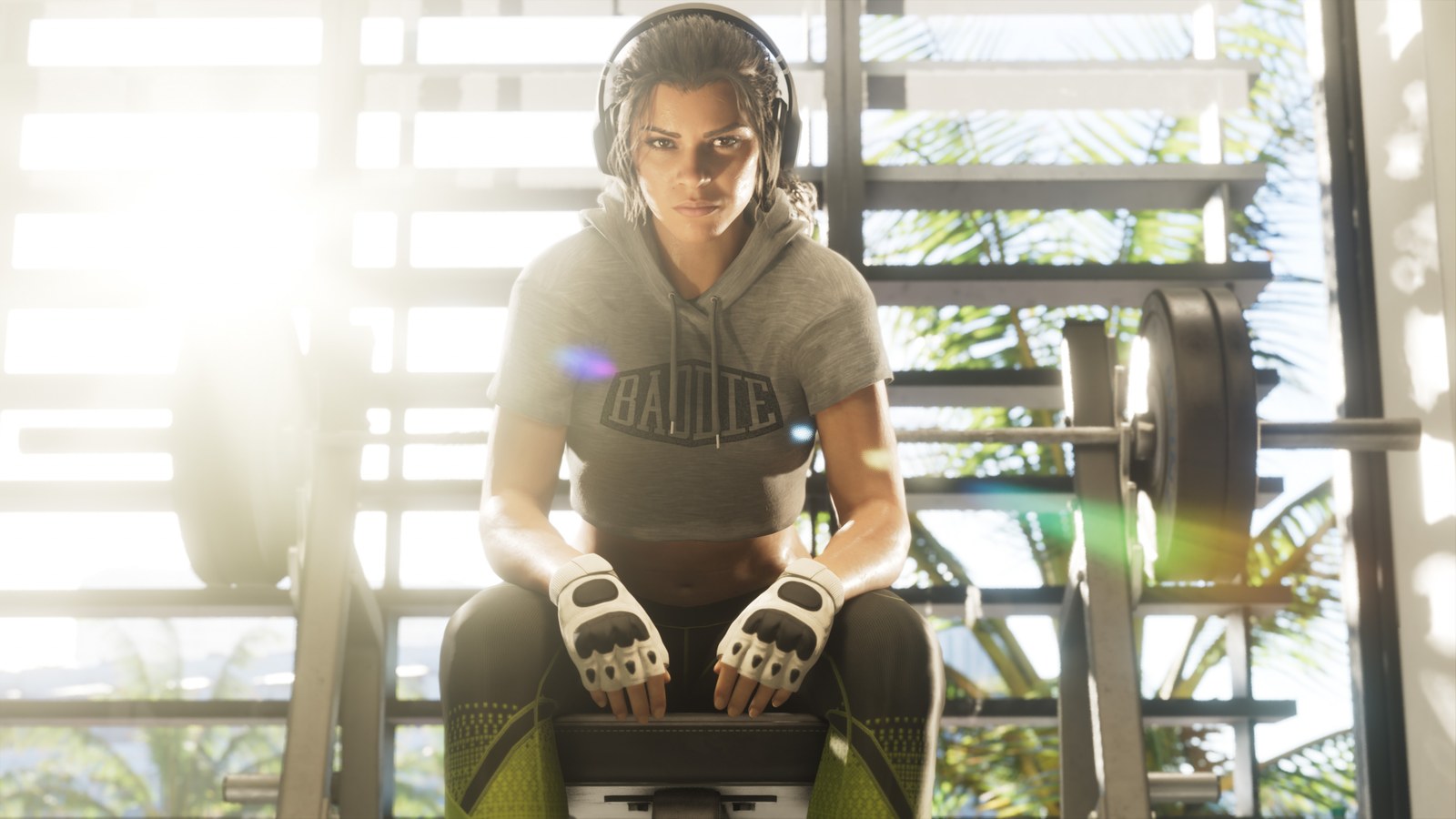 Lucía Caminos en una captura promocional oficial de GTA VI