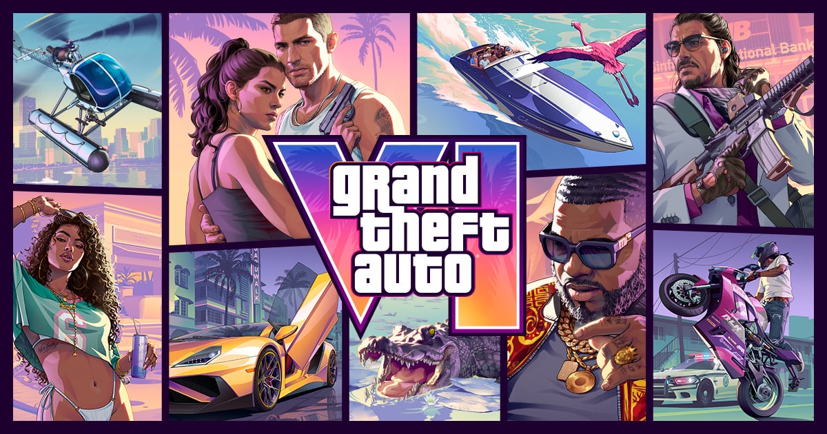 Jason and Lucia in official GTA 6 artwork