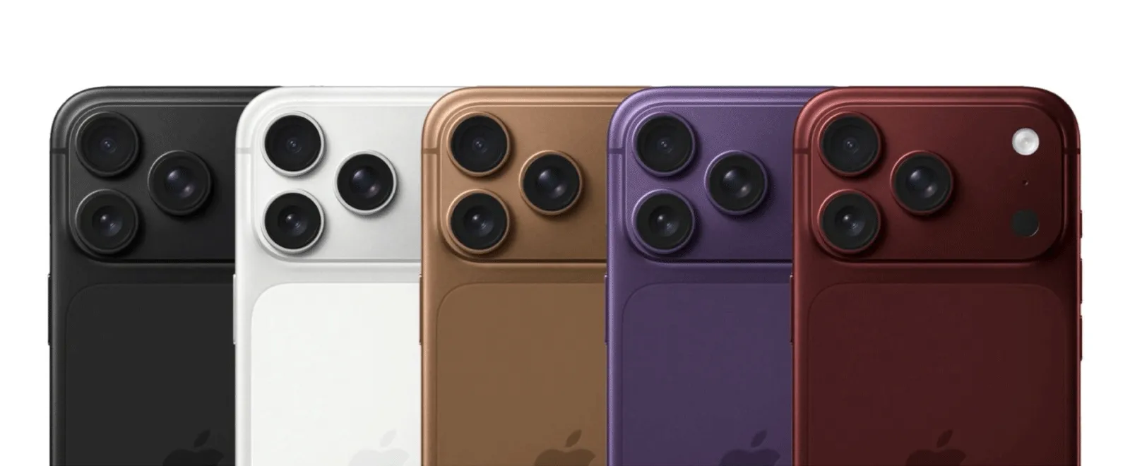 iPhone 18 Pro concept in five possible colors