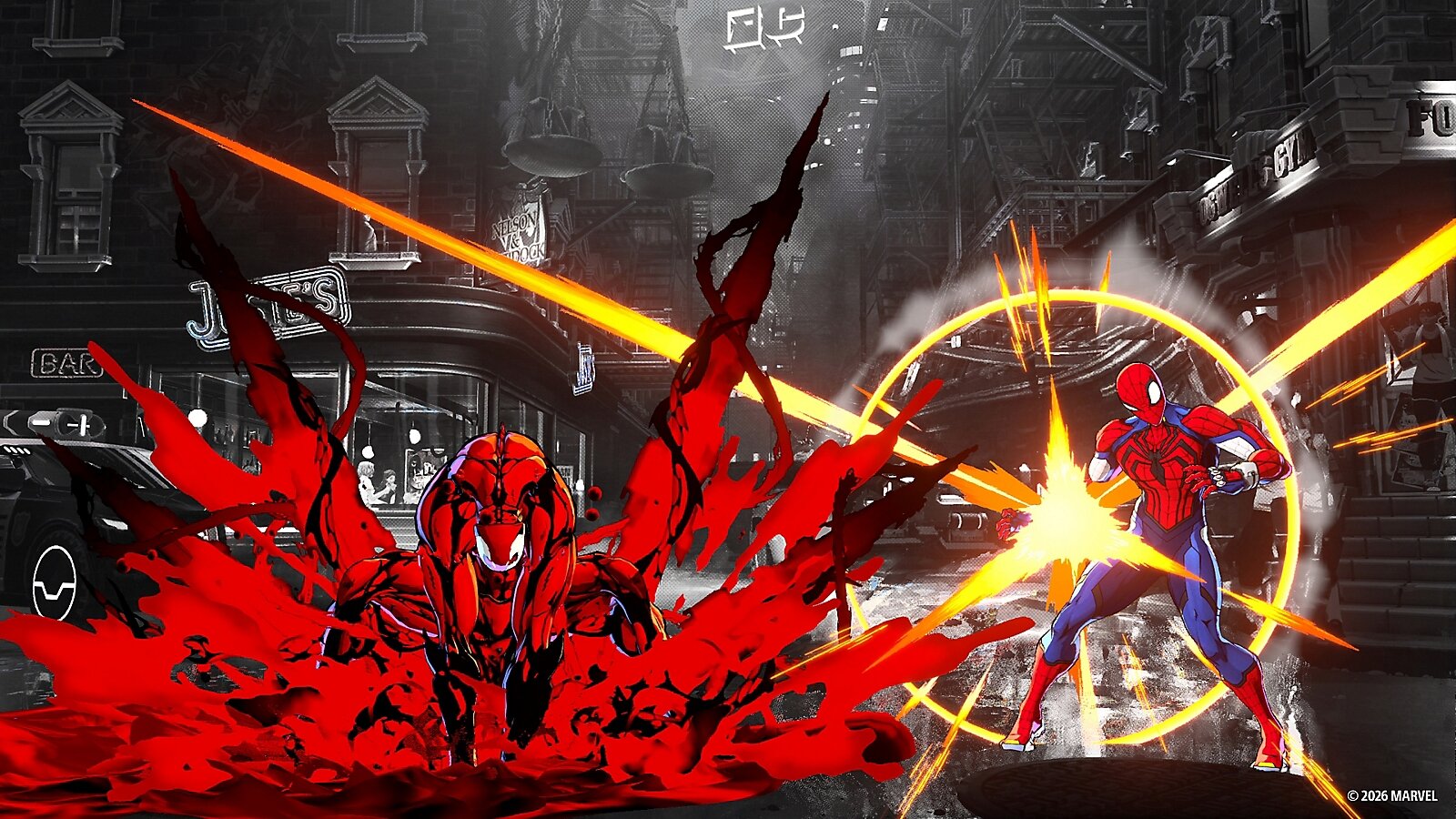 Carnage strikes Spider-Man in Marvel Tokon Fighting Souls