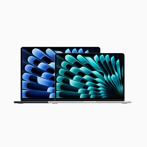 MacBook Air M3 de 13 y 15 pulgadas, imagen oficial de producto