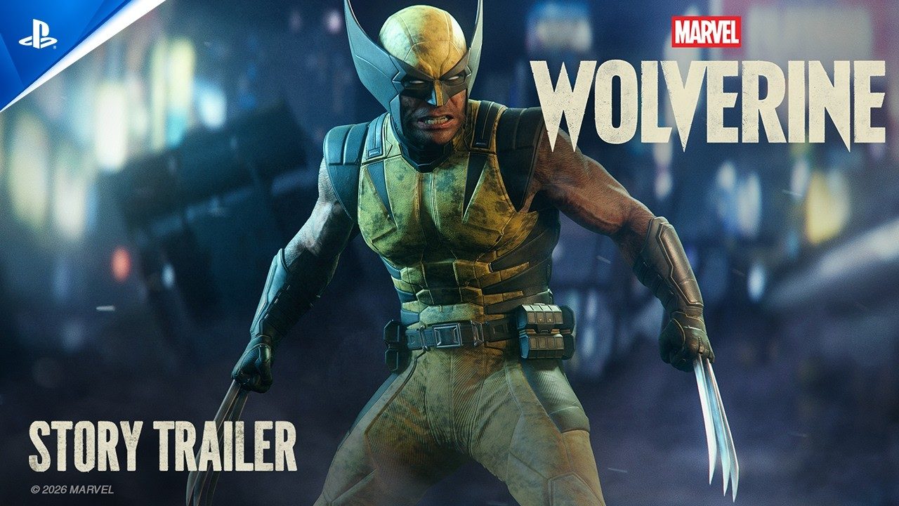 Wolverine in his yellow suit with claws extended in the story trailer