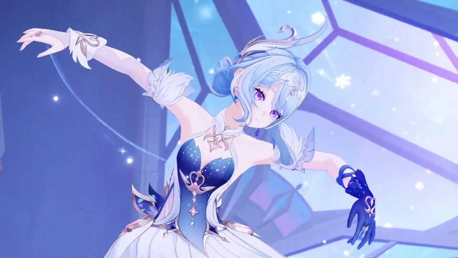 Odette durante una escena de Genshin Impact 7.0