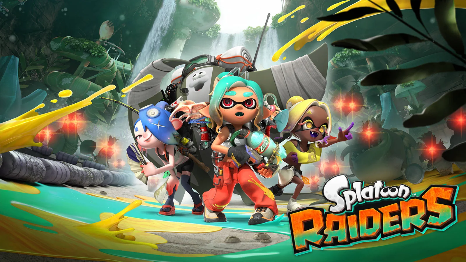 The heroes of Splatoon Raiders explore the Spirhalite Islands
