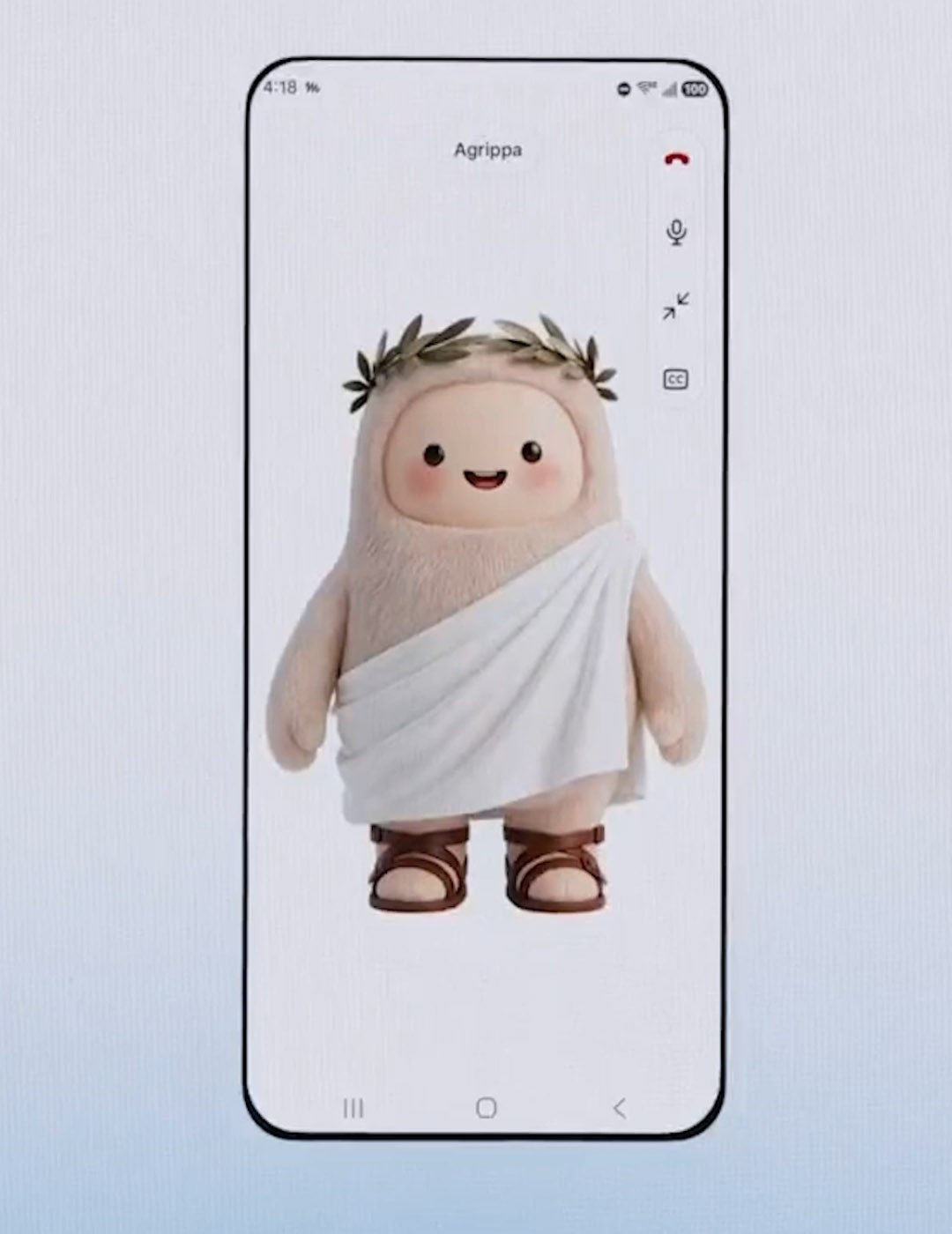 Muse avatar displayed on a phone in Meta’s official demonstration