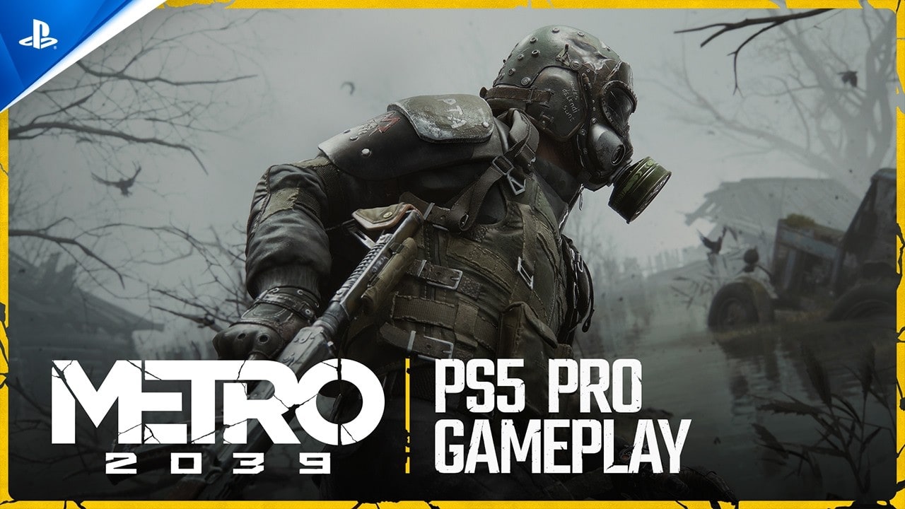 Gameplay de Metro 2039 en PS5 Pro con The Stranger y su máscara antigás