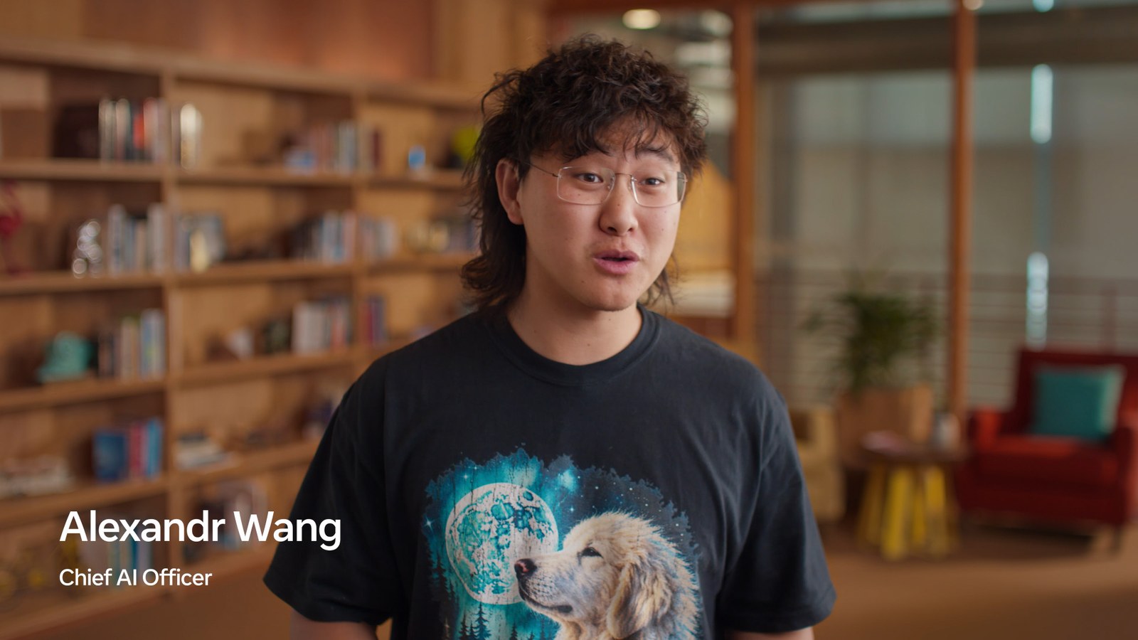 Alexandr Wang, director de IA de Meta, en el vídeo oficial de presentación de Muse Wonder