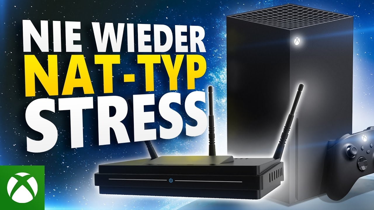 Consola Xbox, mando y router en una guía oficial sobre NAT