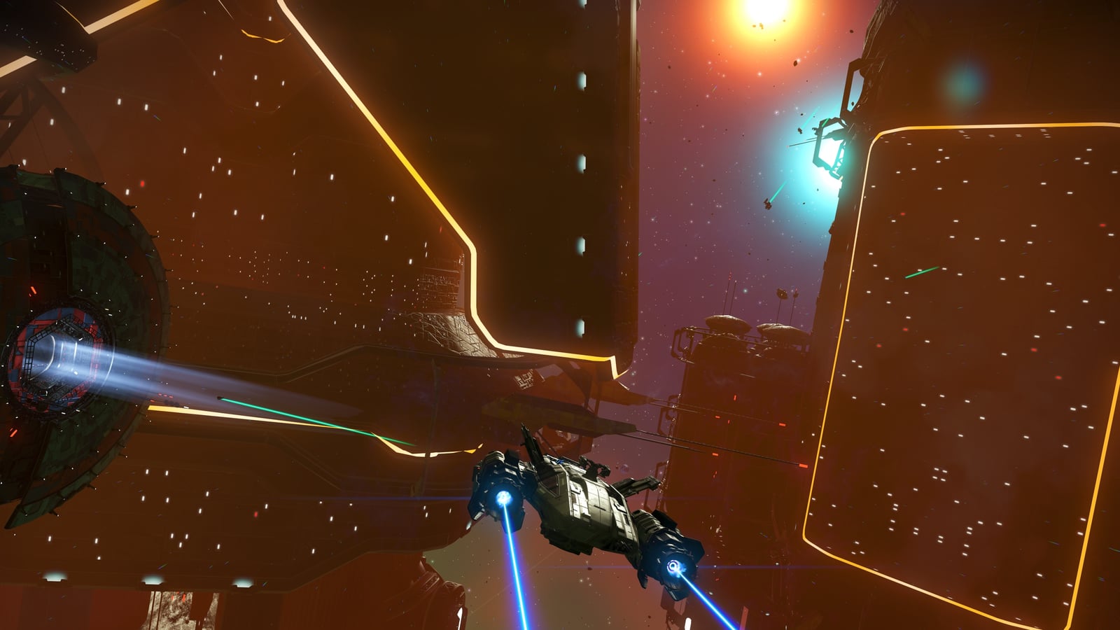 Exploring a deep-space hulk