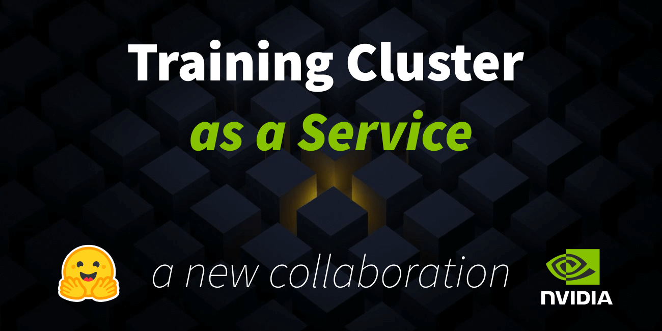 Illustration of NVIDIA's training cluster for Hugging Face