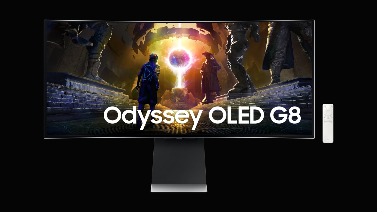 Monitor gaming Samsung Odyssey OLED G8 visto de frente